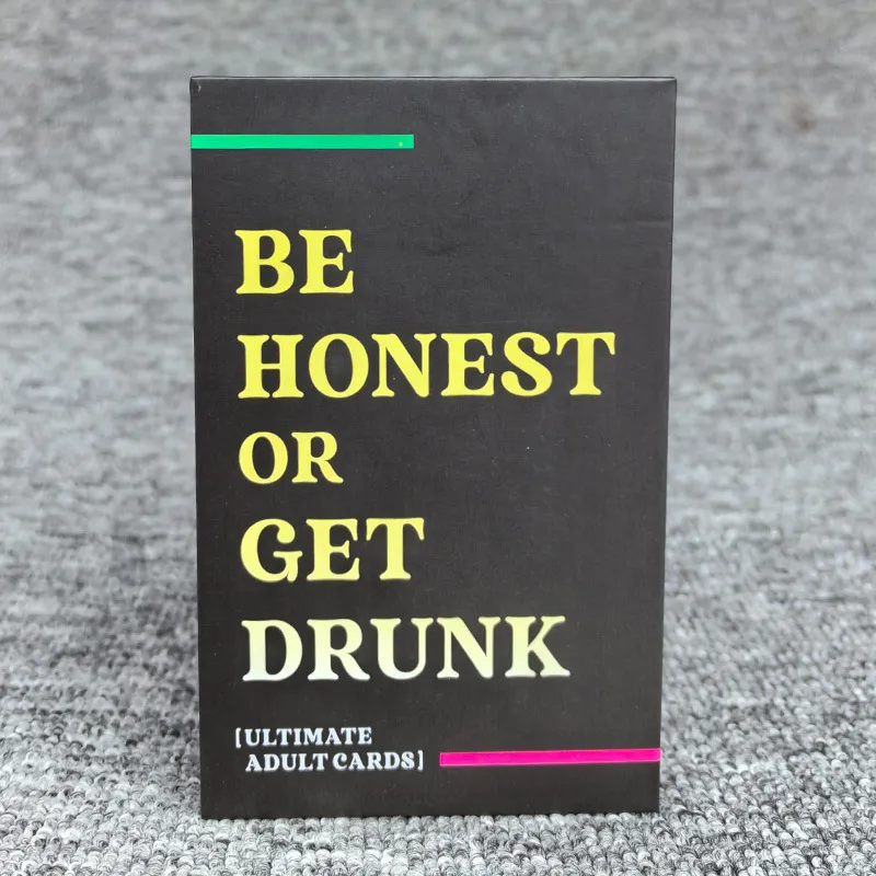 BE HONEST OR GET DRINK, a sincere drinking and leisure party board game card