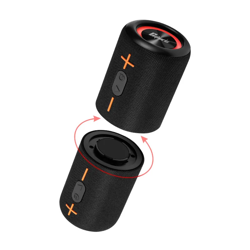 Cyborisnew split fabric Bluetooth speaker cross-border hot selling colorful hea