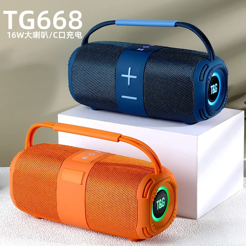 TG668 high volume bluetooth speaker portable portable
small speaker tws fabric l
