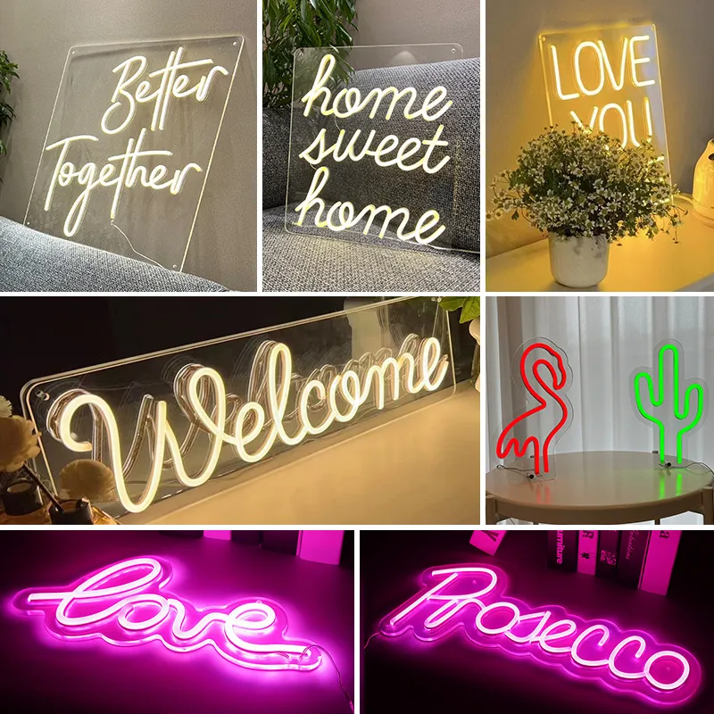 acrylic neon light backboard creative neon light sign led luminous