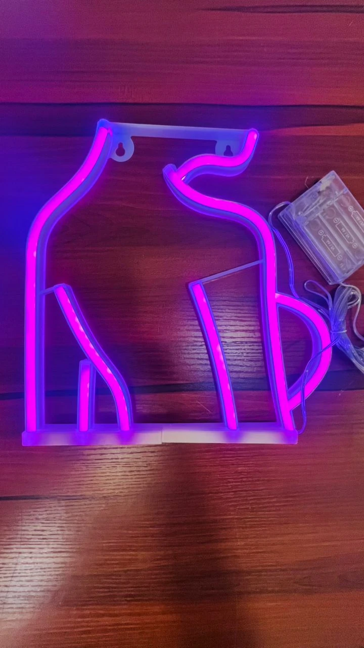 LED  LIGHT SHAPE LAMP CREATIVE TABLE LAMP LAYOUT