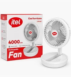 HURRICANE 9-INCH RECHARGABLE FAN